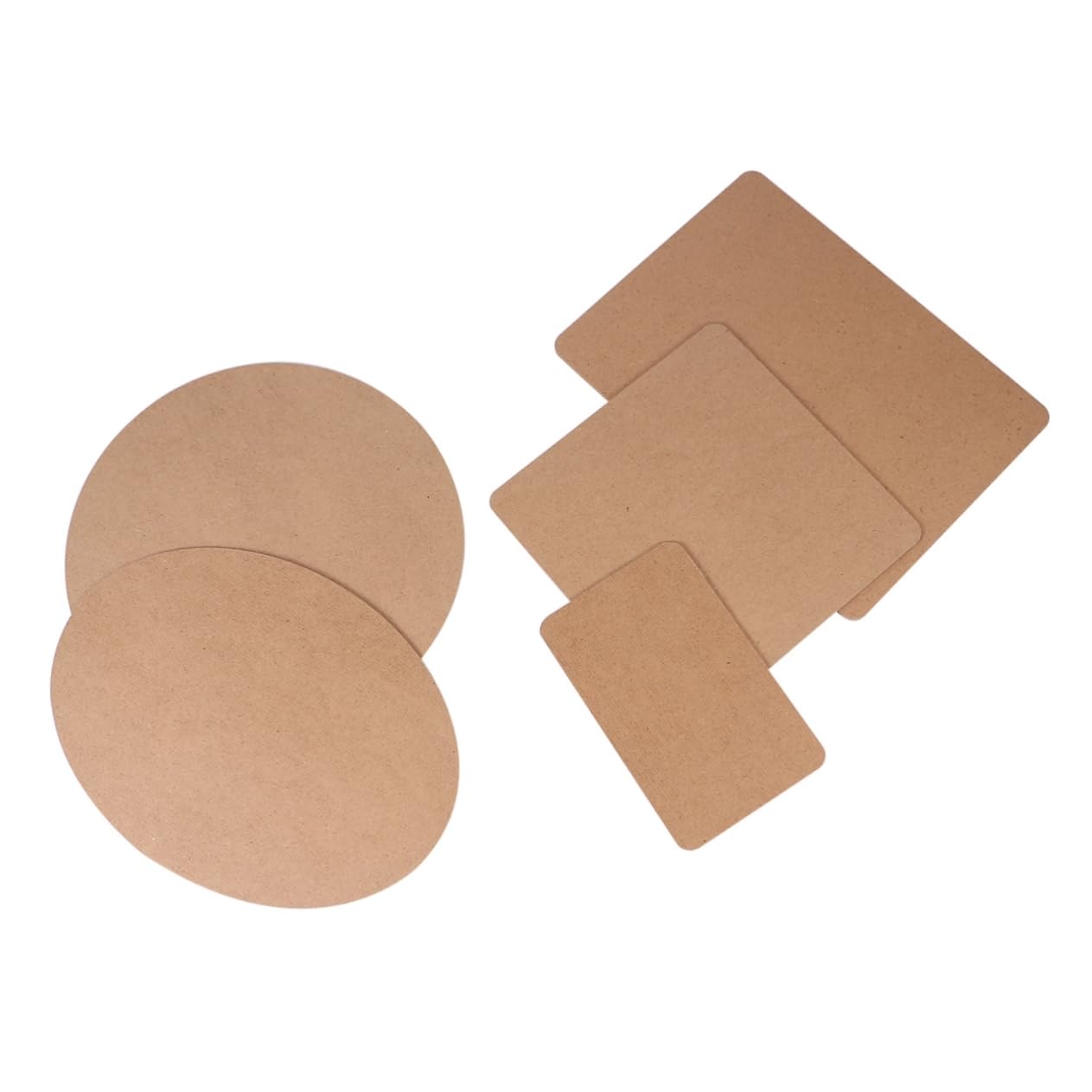 ARTIBETTER 5 Pcs DIY Model Base Plate Ultralight Cork Pad for High Density Board Handmade Wooden Base for Craft Projects and Crafting Surface