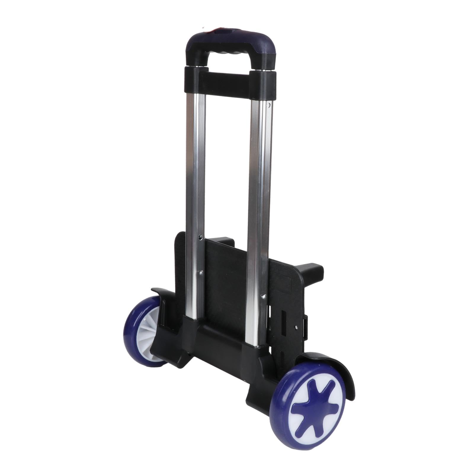 perfk Carro con Mochila, Carrito de Equipaje, Carrito Plegable, portátil, Compacto, Negro, Carrito con Ruedas para Mochila, Cajas, Mochila Escolar para, Hombres