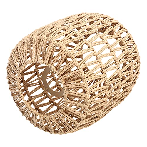 Cabilock Lámpara de Araña de Mimbre con Cuerda de Ratán: Lámpara Colgante Rústica Tejida a Mano Lámpara Colgante Vintage para Sala de Estar Luces Colgantes para Decoración del Hogar