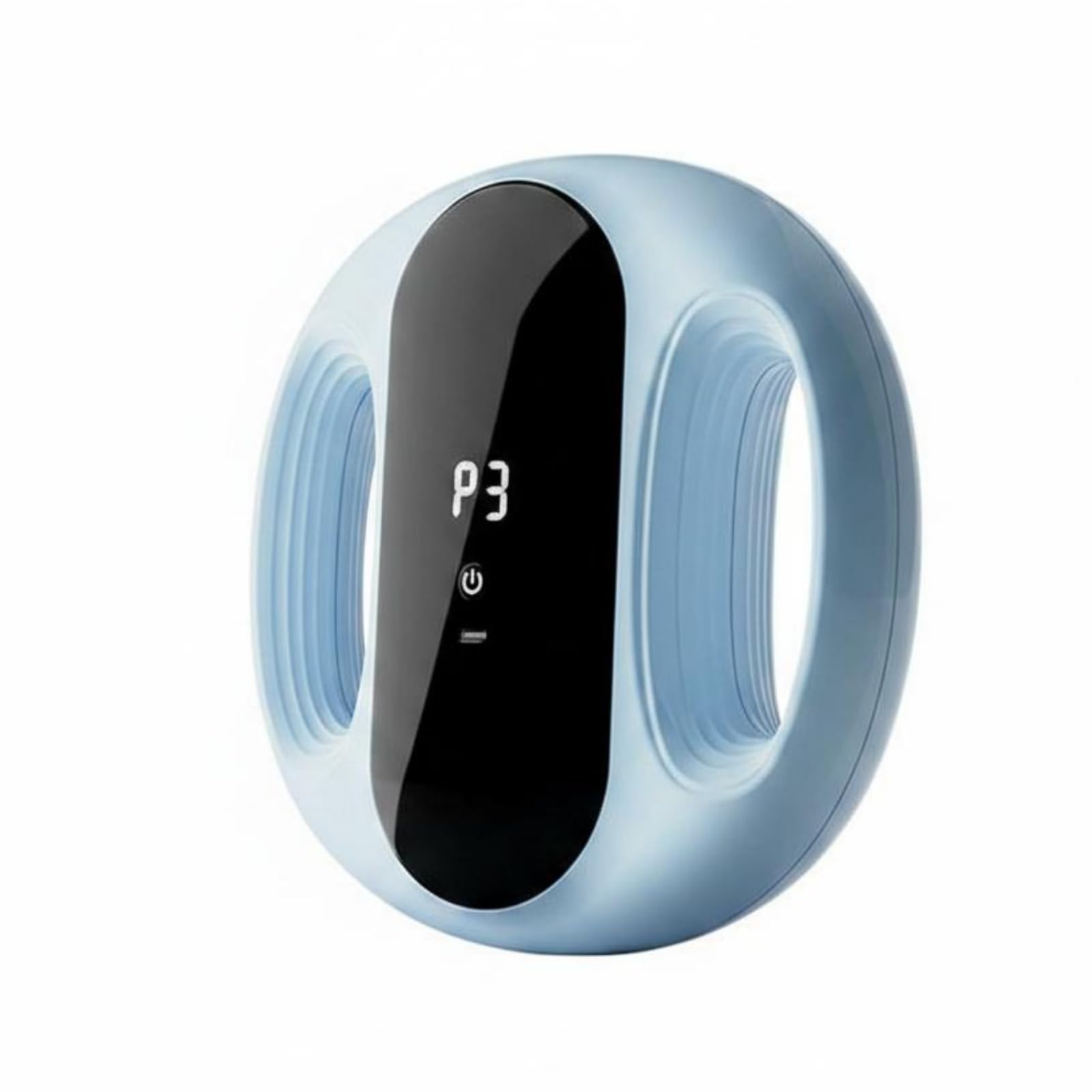 BNF® Adjustable Strap Abdominal Massage Belt Digital Display Vibrating Massage Belt 8 Levels Compact, Blue-picture-12