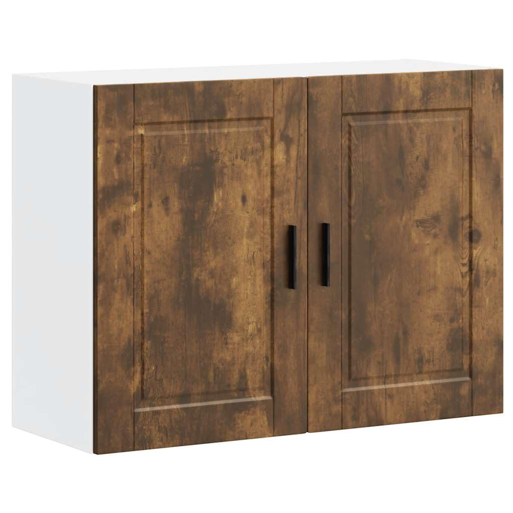 Vidaxl Kitchen Wall Cabinet Porto Smoked Oak Engineered Wood Kitchen Wall Unit