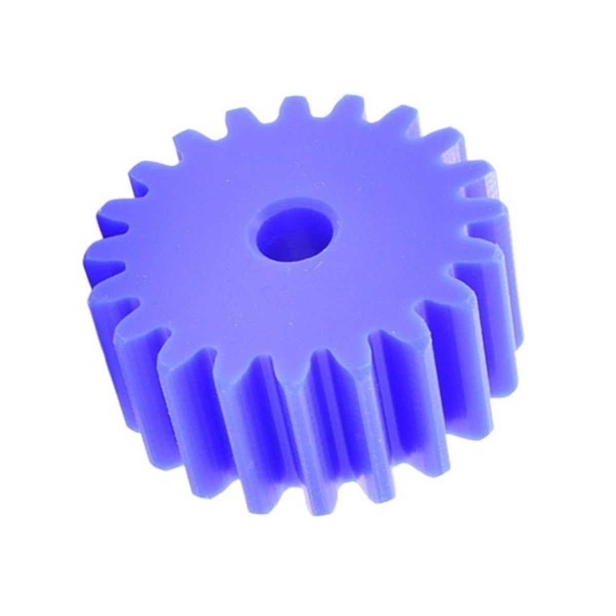 Cylindrical Drive 1pcs Plastic Cylindrical Gear 2 Module 10mm Process Hole Blue Nylon Spur Gear 32T 34T 36T 40T 44T 50T 56 Teeth Flat Gear Rack Machinery(40 Teeth)