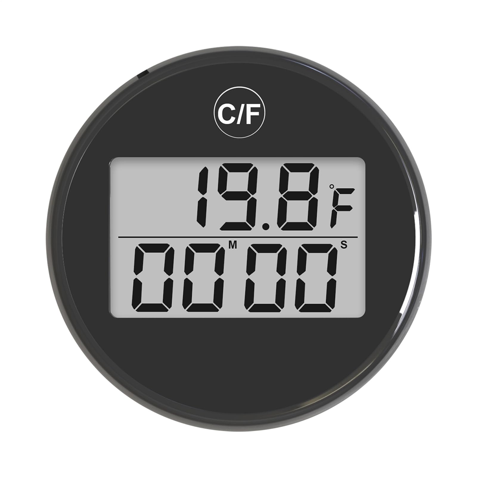 Water Temperature Gauge, Ice Bath Thermometer, Floating Timer Display, Waterproof Digital Monitor, Ideal for Cold Plunge and Pool Use, 1.57x1.06 Inches, Black White Color, 1 Piece