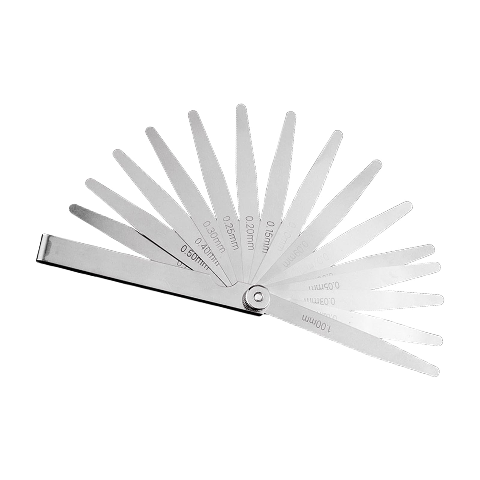 Ywluuoo 15 Pack Cushion Marked Feeler Gauge Set In Stainless Steel For Multifunctional Measuring Needs Mechanical Instrument Calibration Thickness Measurement Tool