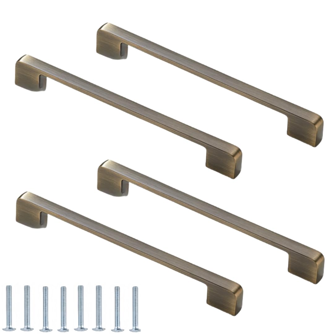 NLQCSXWEP Zinc Alloy Cabinet Bow Handle, Zinc Alloy Cabinet Handles Pack of 4 Multicolor 96-320mm(192mm Matt Blue)