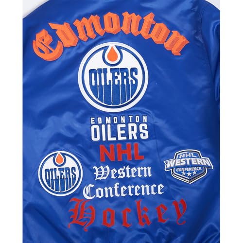 Image of Pro Standard Mens NHL Old English Satin Jacket