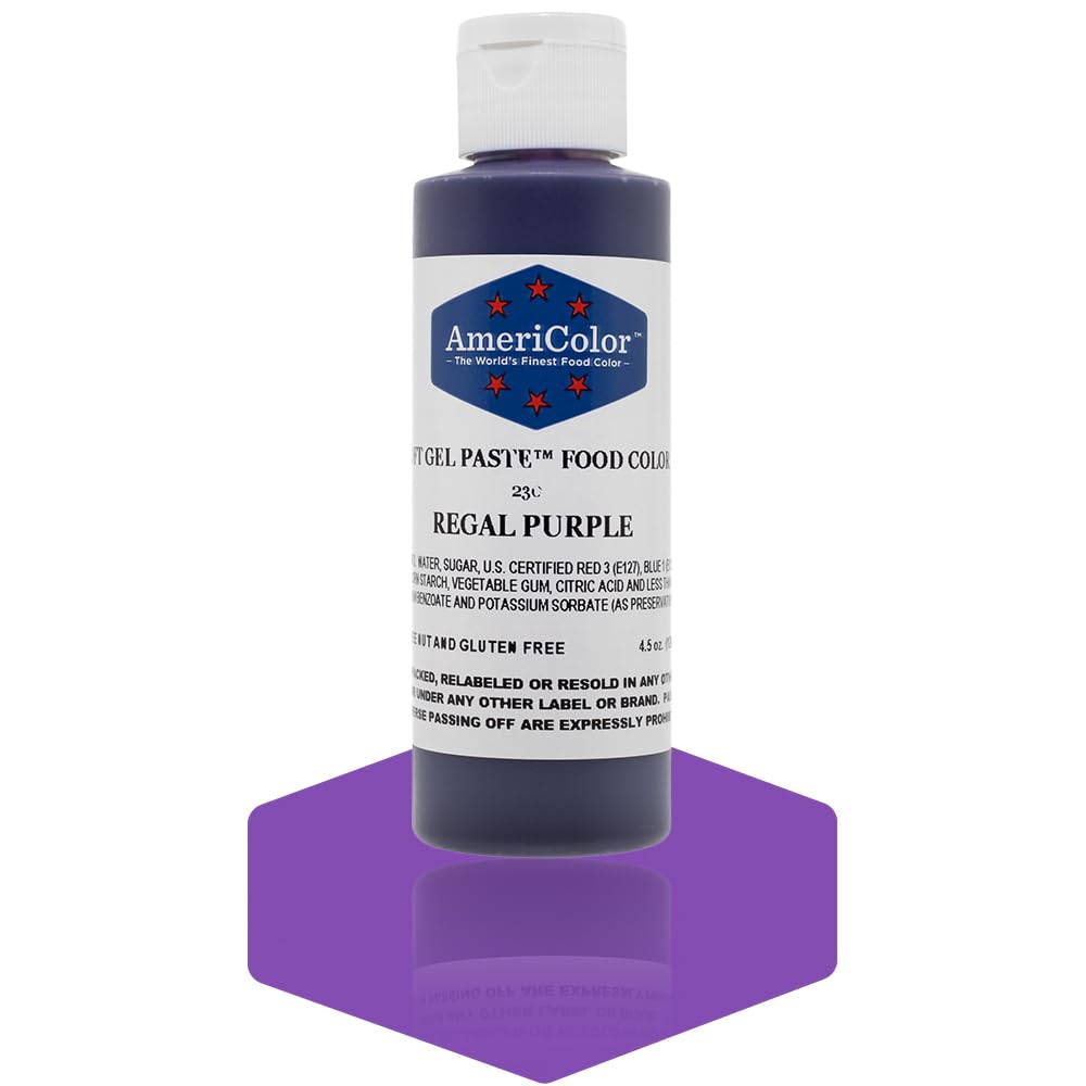 Soft Gel Paste Food Color, 4.5-Ounce, Regal Purple