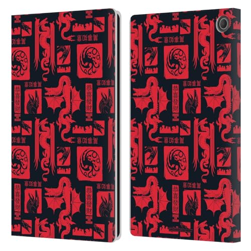 Étui portefeuille Fire Max 11 House of The Dragon sous licence officielle logo cuir 2023