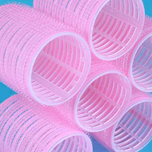 PIXNOR Conjunto de Rolos de Cabelo Auto-Aderentes 6 Pcs Rolos de Cabelo de Tamanho Médio Rolos de Vo