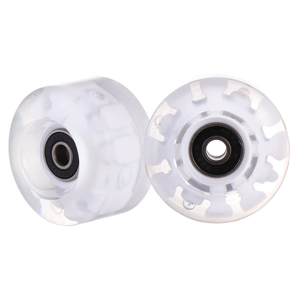 Abaodam Outdoor Roller Skates Wheels Skating Accessories Bright Glowing Wheel for Concrete Asphalt