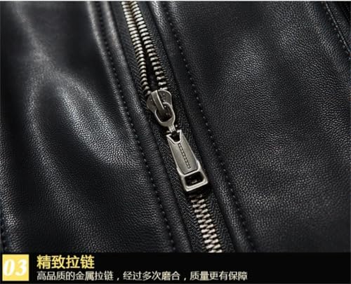 Men Spring Autumn Long Leather Blazers Belt Plus Size Waterproof Windproof Pu Leather Coat3