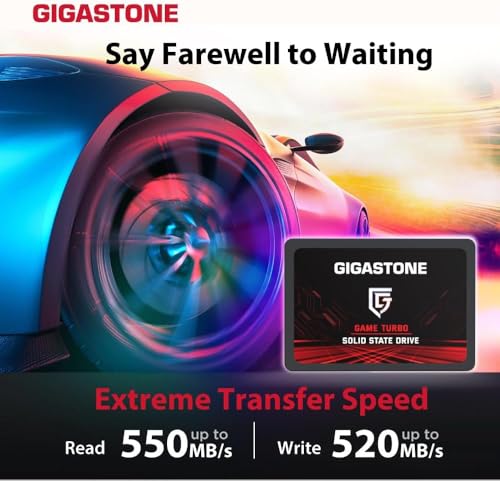 Image of Gigastone 1TB Game Turbo SSD (2-Pack) Up to 550MB /s with SLC Caching Gaming /PC /Desktop /Laptop Upgrade SSD 5-Year Warranty 2.5 inch SATA Internal Disk Solid State Drives 2.5 inches SATA 3.0 Disk