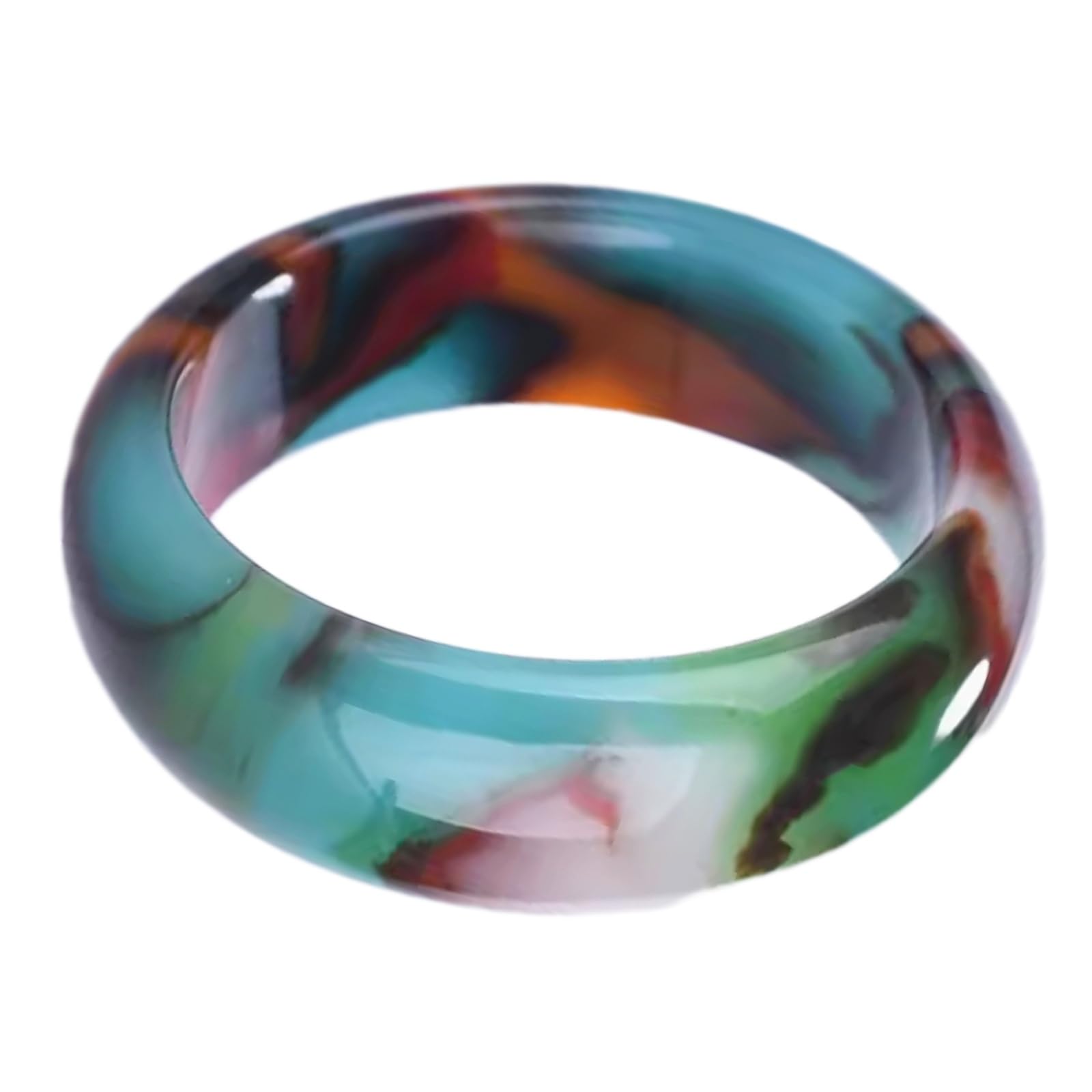 Cadeau de fête des mères : bracelet jonc jade naturel et agate pour femme