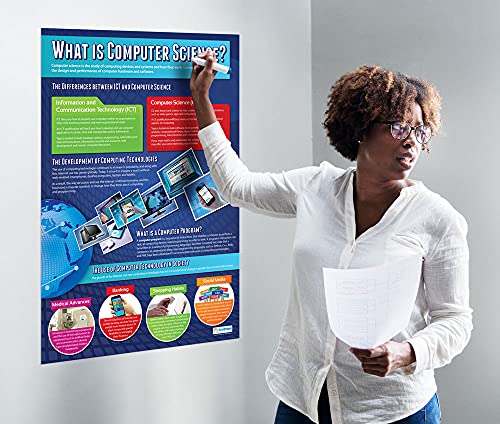 What Is Computer Science? | Computer Science Posters | Laminated Gloss Paper Measuring 33” X 23.5” | Stem Posters For The Classroom | Education Charts By Daydream Education #TOP2