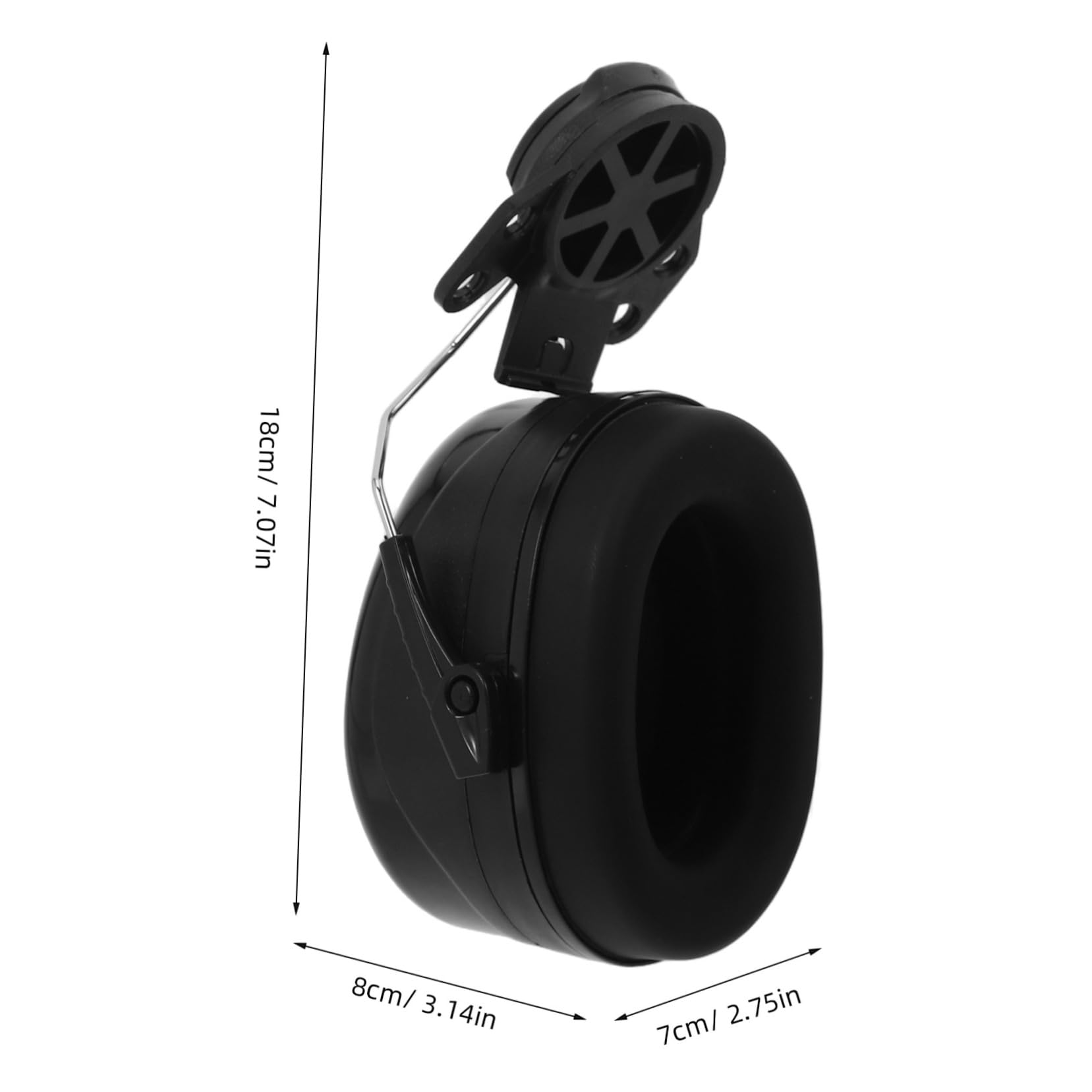 SOLUSTRE Hard Hat With Ear Muffs Safety Ear Protection For Construction Noise Cancelling Ear Muffs Adjustable And Comfortable Fit Ideal For Industrial And DIY Projects