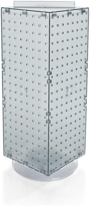 Revolving Pegboard 4-Sided Countertop Display 21"