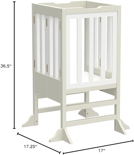 Miniatura 10 de Milliard Taburete de cocina de madera para niños plegable para niños y niños pequeños natural