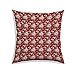 RADANYA Quadratische Kissenbezüge – Blumenmuster – Überwurf-Kissenbezüge – Kissen Nicht im Lieferumfang enthalten, Polyester, kastanienbraun, 12x12 Inches