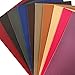 David accessories Solid Color PU Leather Fabric Plain Lychee Fabric Cotton Back 10 pcs 8