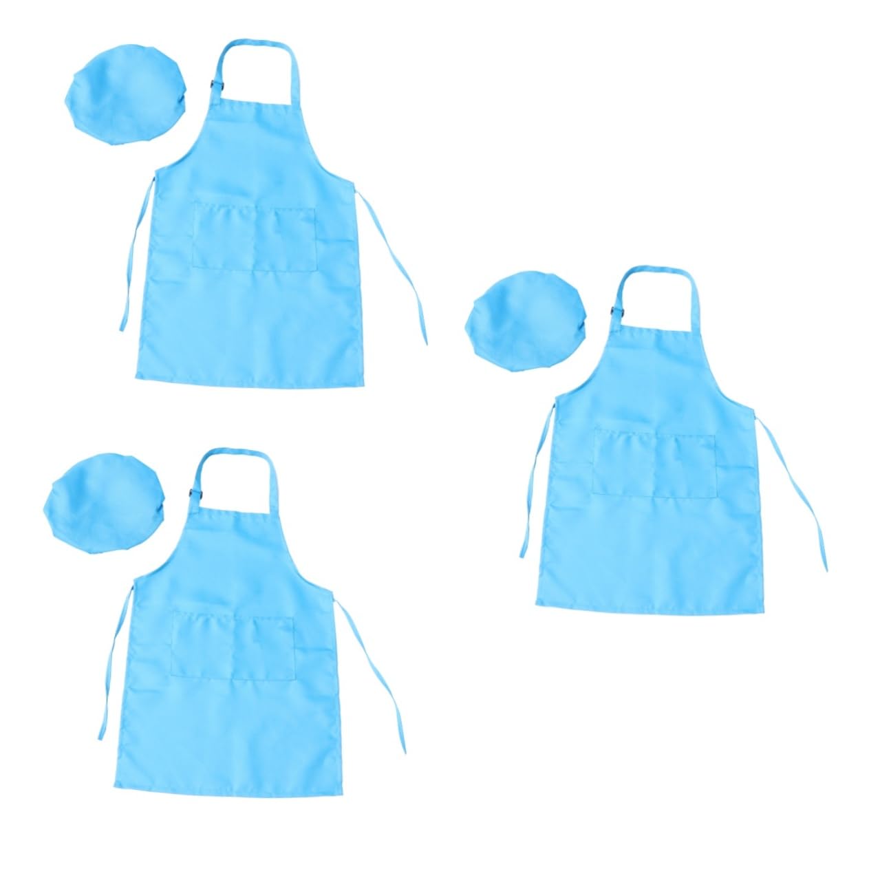 Amosfun 3 Pz grembiule da artista per bambini grembiule azzurro per bambini grembiuli per bambino per pittura artistica da pittura Blue