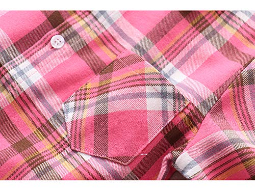 Men & Boy Button Down Shirt Kid Flannel Shirt Toddler Buffalo Plaid Shirt Boys Western Shirts Long Sleeve Father Son Shirt4