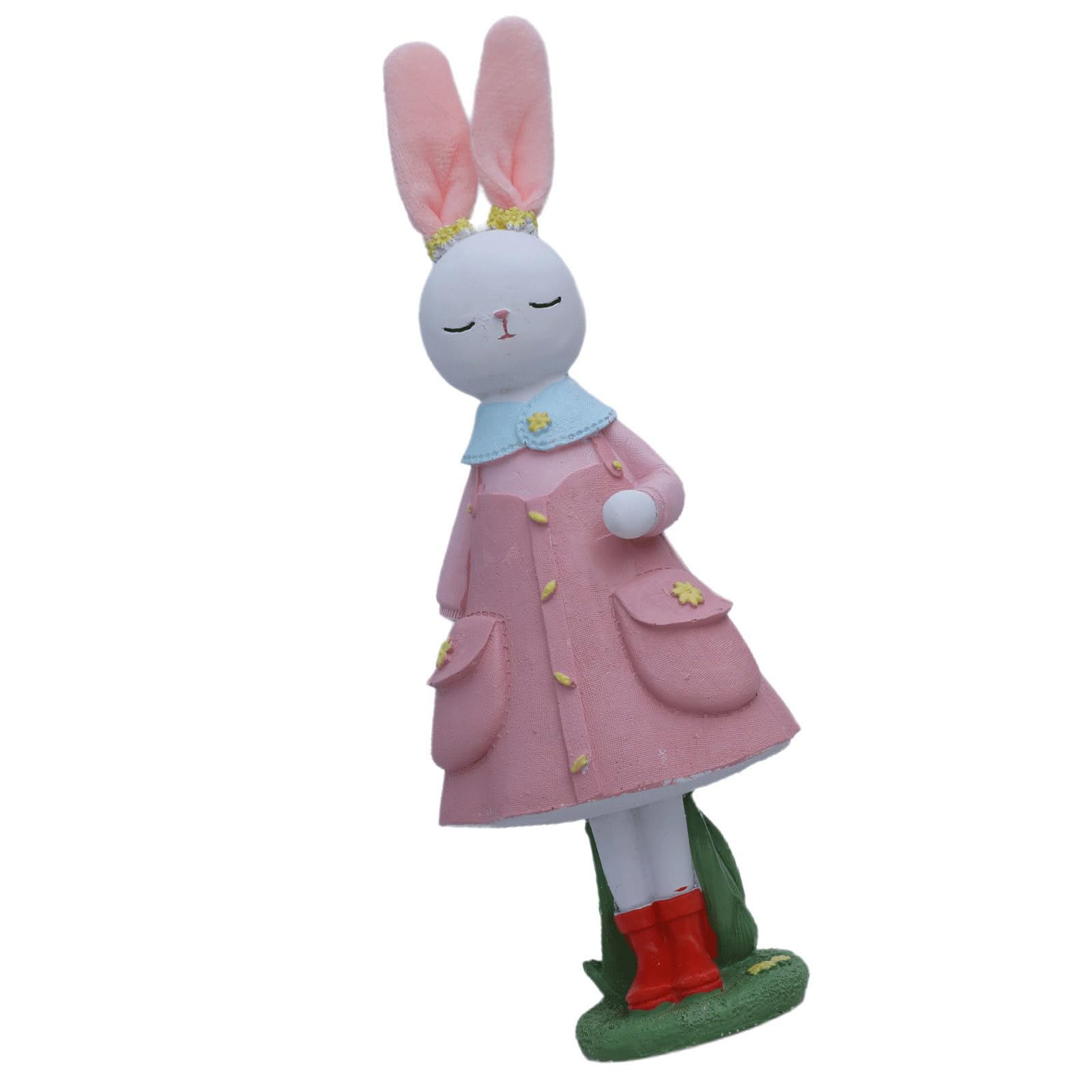 Jazuaiao Seasonal Rabbits Sculpture Sturdy Resin Accessory Seasonal Home Ornament Ideal for Easter Gathering and Display Home Decors for Easter