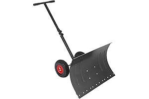 TUFFIOM Rolling Snow Shovel for Effortless Snow Removal