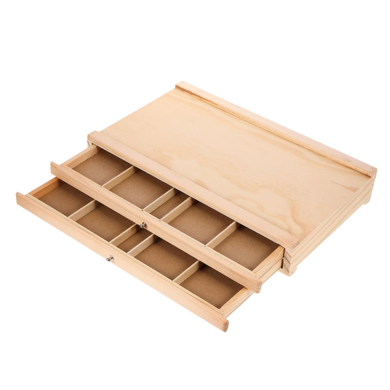 Tofficu Boîte de Rangement pour Matériel Art Pratiques Bois Organisateur pour Artistes et Étudiants