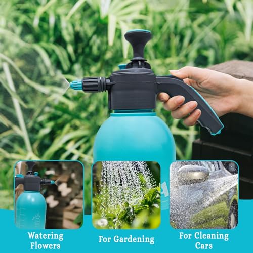 Image of OEM Heavy Duty 2L Pressure Spray Pump for Plants - Adjustable Mist & Jet Flow, Garden Sprayer Bottle for Watering, Cleaning, Fertilizer, Pesticide & Car Wash (Multipurpose Use)