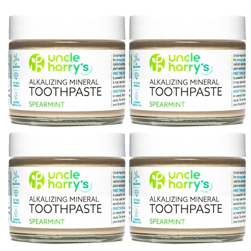 Uncle Harry's Spearmint Remineralizing Toothpaste | Natural Whitening Tooth Paste Freshens Breath &...