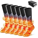 電熱ソックス 電気靴下 スマート 8500mAhバッテリー 温度制御 アプリ対応 足底と足の甲の両面発熱 40℃～70℃迅速加熱可能 ４階段調整 ５秒でクイックヒート 水洗可能 男女兼用 レギュラーサイズ 一年保証 (靴下3足＋電池１セット)