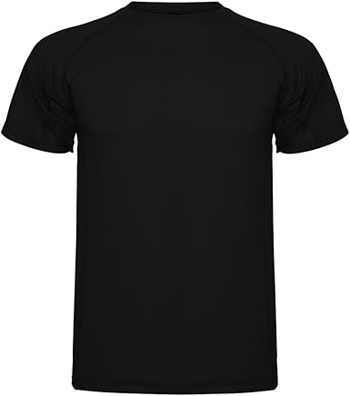 ROLY Camiseta técnica para Hombre Montecarlo, Negra: Amazon ...