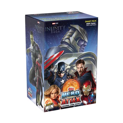 Topps India Marvel Hero Attax 2021 Tcg Collection Smart Pack, 123 Cards Total #TOP1