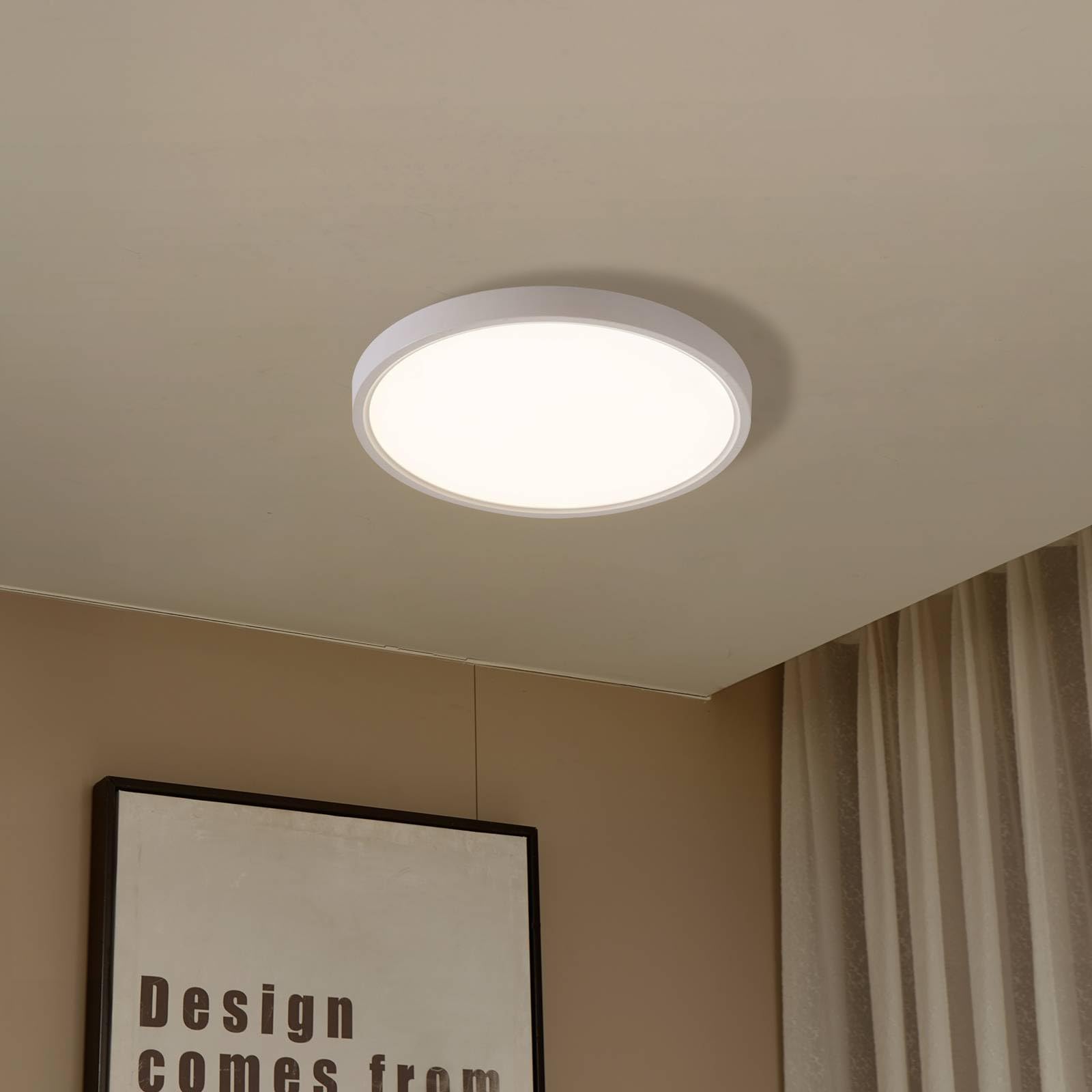Lindby LED Smart Home Deckenlampe Deika dimmbar mit Leselampe (Modern) in Weiß (1 flammig,) - Deckenleuchte Lampe Wohnzimmerleuchte