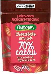 Chocolate em Pó 70% Cacau com Açucar Mascavo 200g