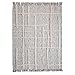 LR Home 50x60 inches Soft Cozy Modern Throw Blanket for Bed, Sofa, Couch | All-Natural Cotton Warm Winter Christmas Blanket Décor Gifts for Men, Women | Gray/Natural