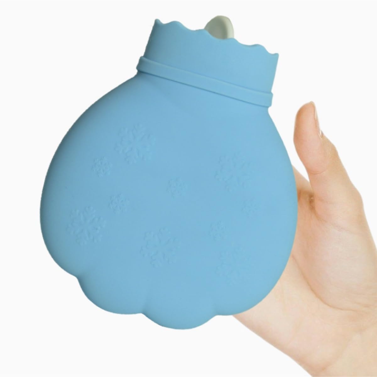 Bolsa de Agua Caliente Botella De Agua Caliente De Silicona For Calentar Manos En Horno Microondas Hot Water Bottle Segura(Pink)