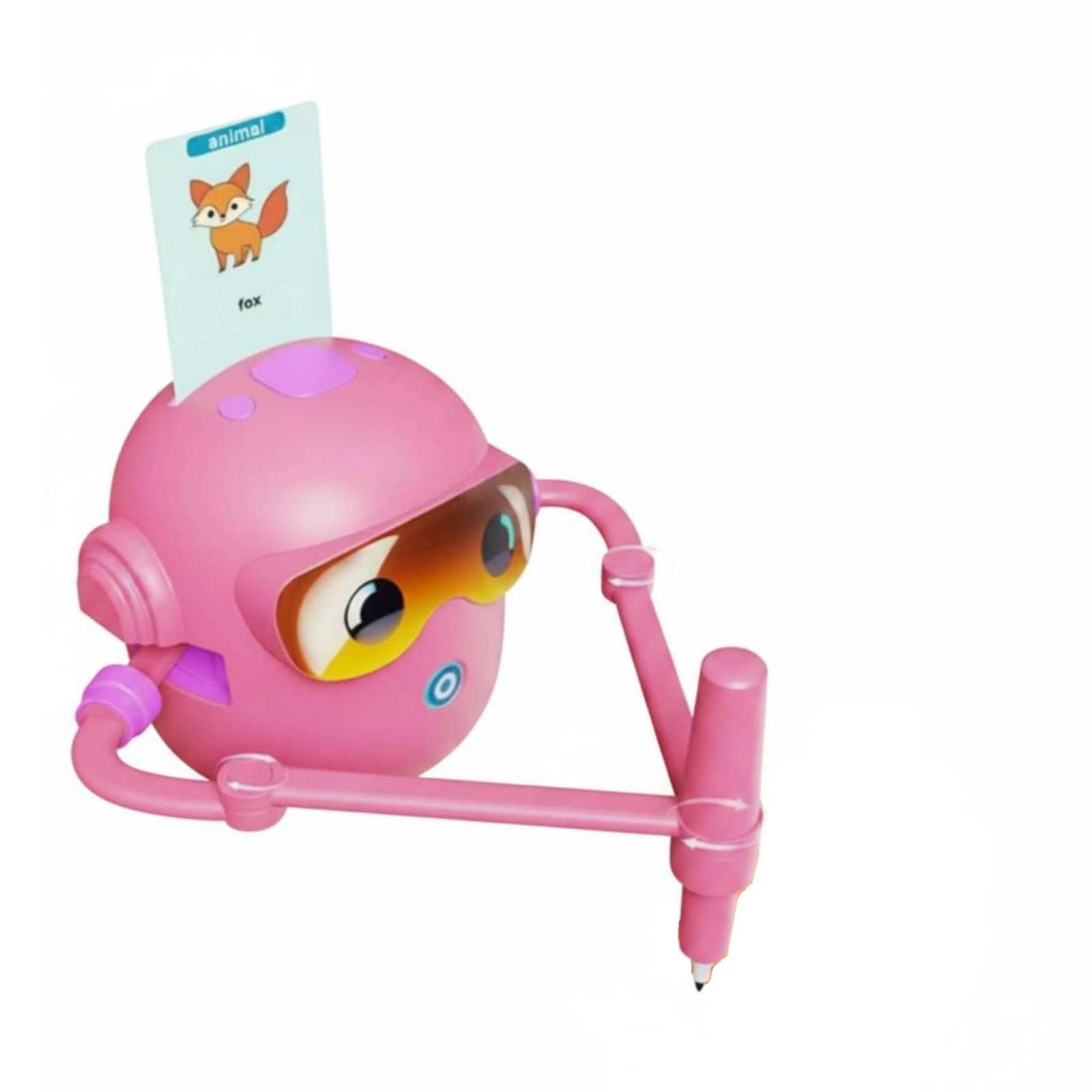 Robot da Disegno per Bambini Giocattolo Formativo Istruzioni a Step Schede Didattiche Suggerimenti Vocali Ricaricabile Adatto Libero Bambini , Rosa