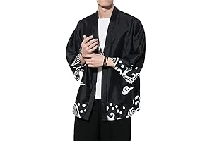 Men's Kimono Cardigan Jacket: Japanese Style Comfort