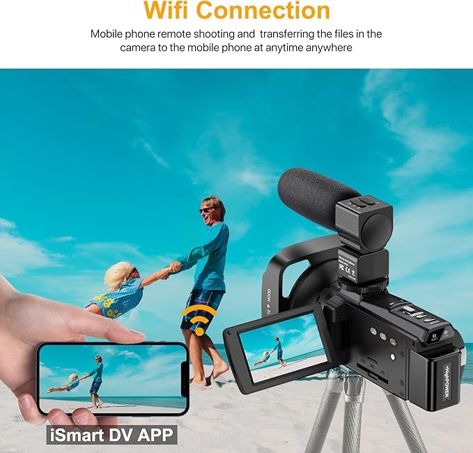 4K Videokamera 80MP Mit Nachtsicht - Camcorder Für YouTube & Vlogging