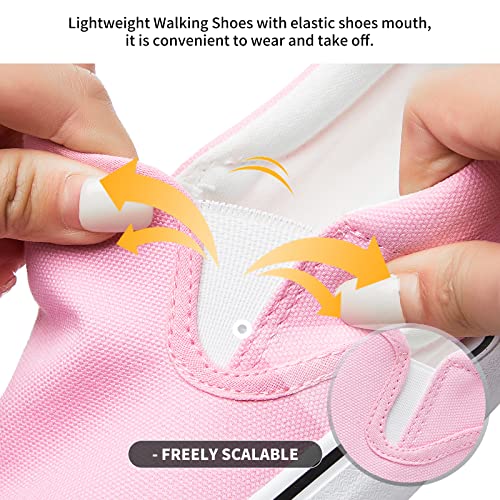 Image of Women's Canvas Slip On Sneakers Non Slip Loafers | low top non slip on walking breathable casual comfortable fashion tennis