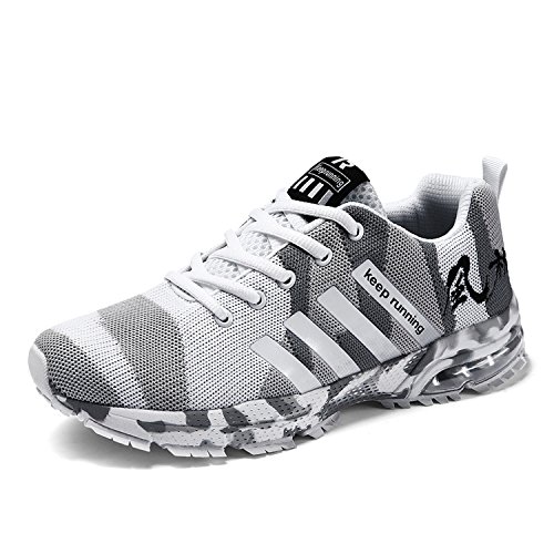 Kuako Chaussures de Sport Basket Running Respirantes Athlétique Sneakers Courtes Fitness Tennis Homme