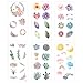 1000Art Nature Stickers Set(18 Sheets / 200) Butterfly Flowers Leaves Stickers for Cards,Planner,Journals,DIY Arts and Crafts,Scrapbooks,Calendars,Album