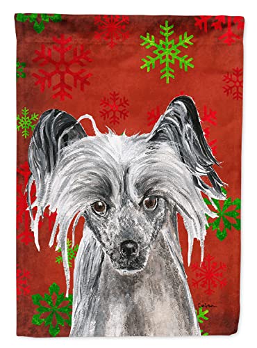 Drapeau Chien chinois à crête grand format anti-décoloration pour façade de Noël - 2