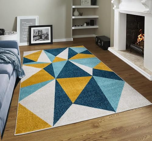 Image of Shaggy Carpet for Living Room 7 X 10 FEET Fluffy Plush Area Rug, Thick Fur Floor Carpet Modern Cozy Rug for Home Decor, Kids Room Bedside Hall, Durable Comfortable Shaggy Rug (Sky)