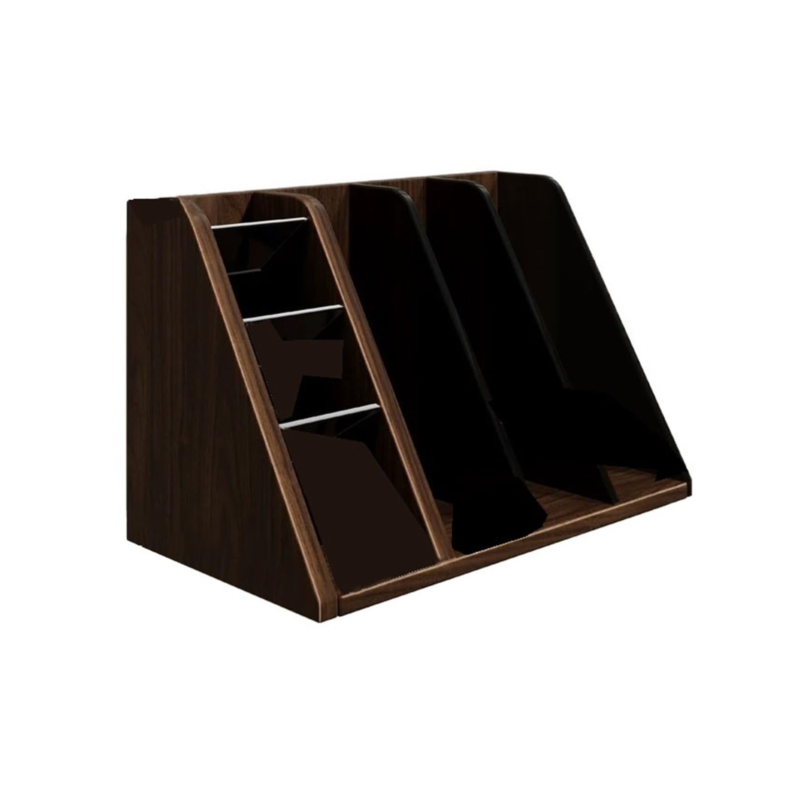 Zhaoj24-05 Bookcase Tabletop Classified Bookshelf Office Density Board Storage Rack Document Holder
