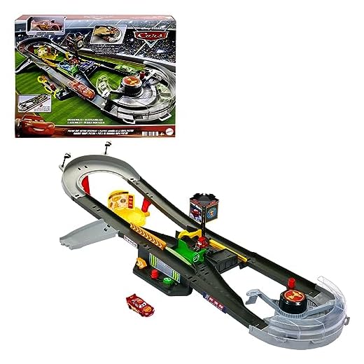 Disney Pixar Cars Copa Pistón Pista para coches de juguete con 1 vehículo, +3 años (Mattel HPD81)