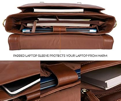 Custom leather laptop bag Outlet