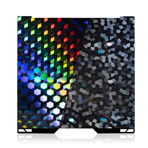 IdeaFormer-3D H2D H2S Holographic Build Plate for Bambu Lab 355x346mm Smooth Rainbow PEG Bed Plate Flexible Spring Steel Sheet for Bambu Lab H2D H2S Combo 3D Printer Platform