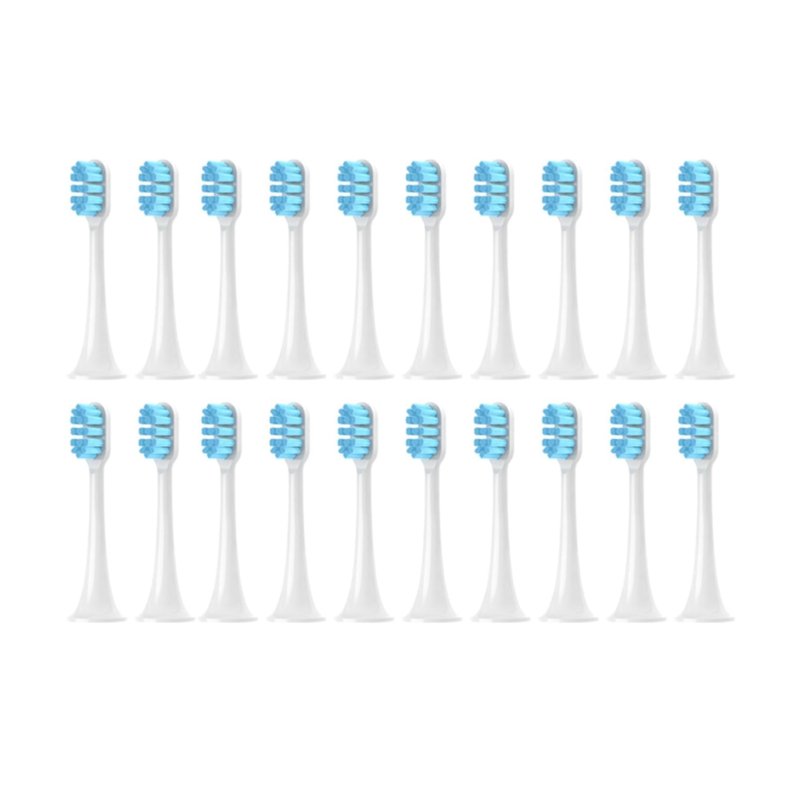 Pack de 4 cabezales, compatible con Xiaomi, T300 T500 | T500C, T700 Series, cabezales de repuesto de plástico para adultos(Blue-20pcs)